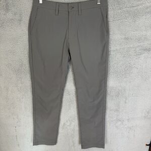 Untuckit Pants Mens 30x29 Grey 100% Polyester Performance Chinos‎ Golf